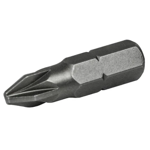 Faithfull Pozi S2 Grade Steel Screwdriver Bits PZ3 x 25mm (Pack 3)