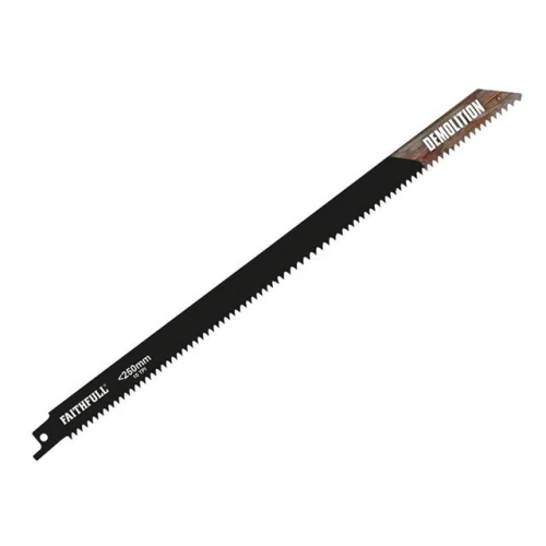 Faithfull S1120HF Bi-Metal Sabre Saw Blade Demolition 300mm 10 TPI (Pack 5)