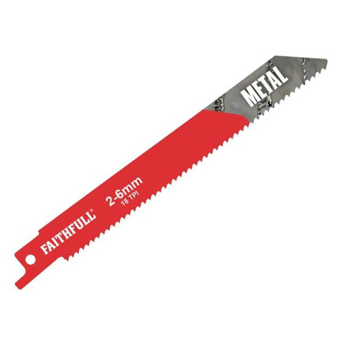 Faithfull Sabre Saw Blade Metal S918e (Pack of 5)