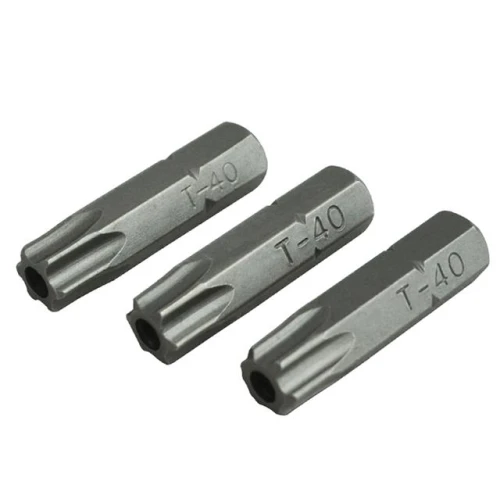 Faithfull Security S2 Grade Steel Screwdriver Bits&Acirc;&nbsp;T40S&Acirc;&nbsp;x&Acirc;&nbsp;25mm (Pack 3)