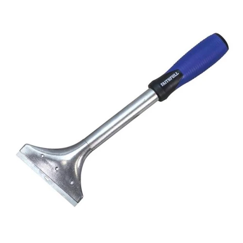 Faithfull Soft Grip 4in Long Handled Heavy-Duty Scraper