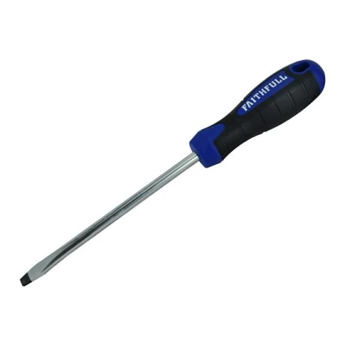 Faithfull Slotted Flared Soft Grip Screwdriver 125mm x 6.5mm