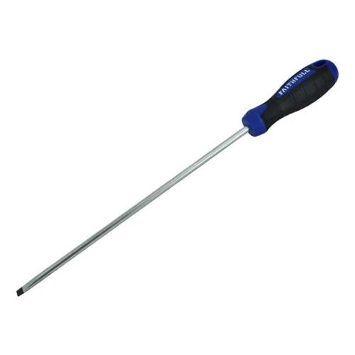 Faithfull Slotted Parallel Soft Grip Screwdriver 250mm x 6.5mm