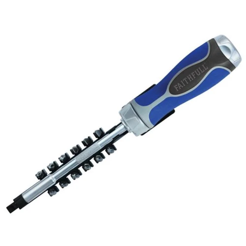 Faithfull Ratchet Screwdriver Set, 13 Piece