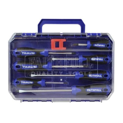 Faithfull Screwdriver Soft Grip Set of 8