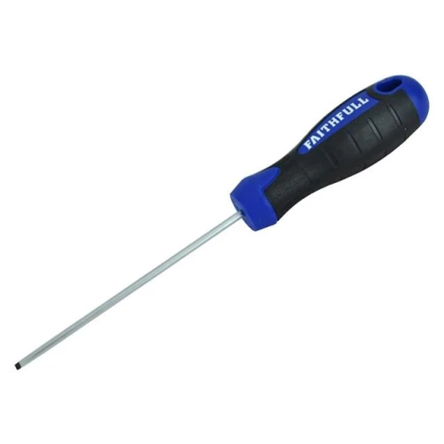 Faithfull Terminal Soft Grip Screwdriver 100mm x 3mm