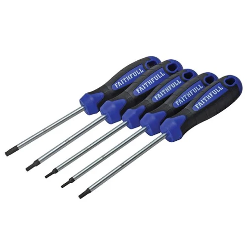 Faithfull TORX (Star) Head Screwdriver Set, 5 Piece