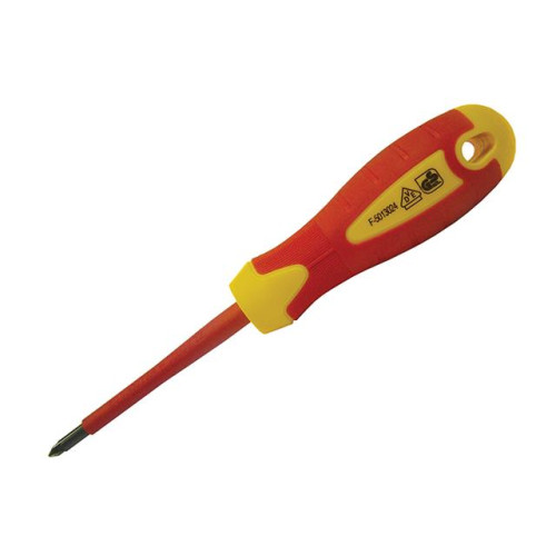 Faithfull Soft Grip VDE Screwdriver Phillips PH1 x 80mm