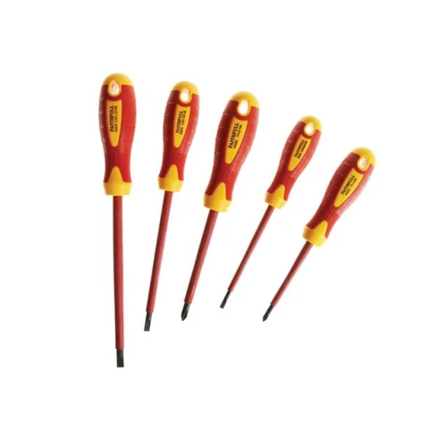 Faithfull Soft Grip VDE Screwdriver Set of 5