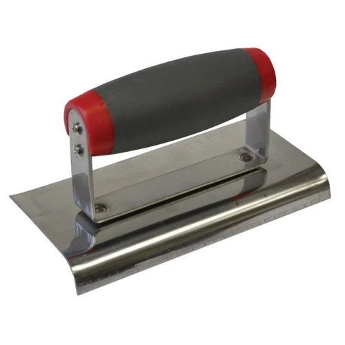 Faithfull Edging Trowel Soft Grip Handle 6in x 3in