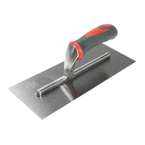 Faithfull V Notched Trowel Soft Grip Handle 11 x 4.1/2in