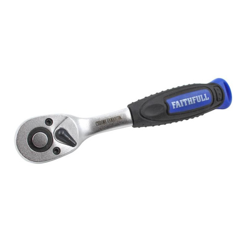 Faithfull 1/4in Drive Quick Release Ratchet Handle