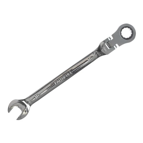 Faithfull Ratchet Combination Spanner Flex Head CV 10mm