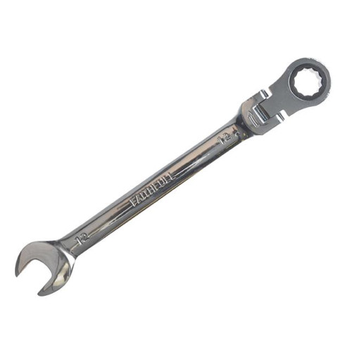 Faithfull Ratchet Combination Spanner Flex Head CV 12mm