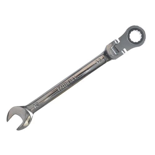Faithfull Ratchet Combination Spanner Flex Head CV 12mm