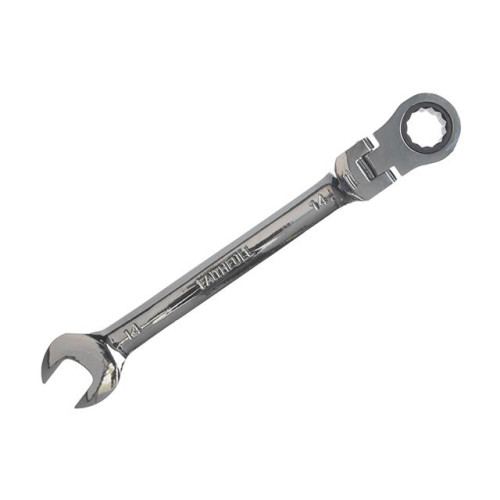 Faithfull Ratchet Combination Spanner Flex Head CV 14mm