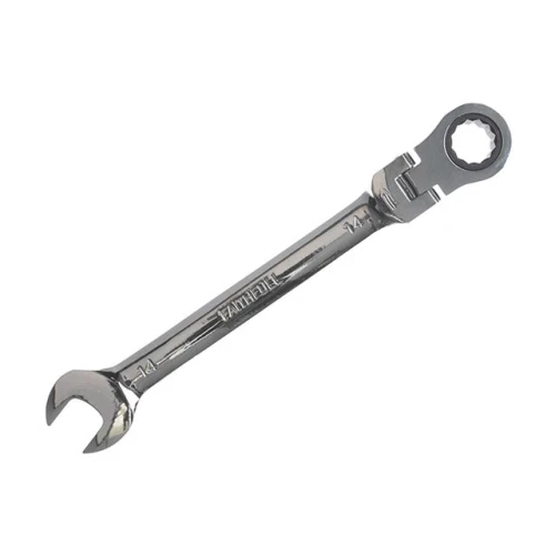 Faithfull Ratchet Combination Spanner Flex Head CV 14mm