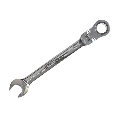 Faithfull Ratchet Combination Spanner Flex Head CV 18mm