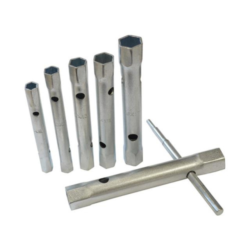 Faithfull Box Spanner Set 6 Piece 8-19mm + Tommy Bar