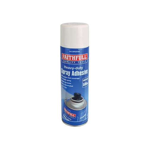Faithfull Spray Adhesive Non-Chlorinated 500ml
