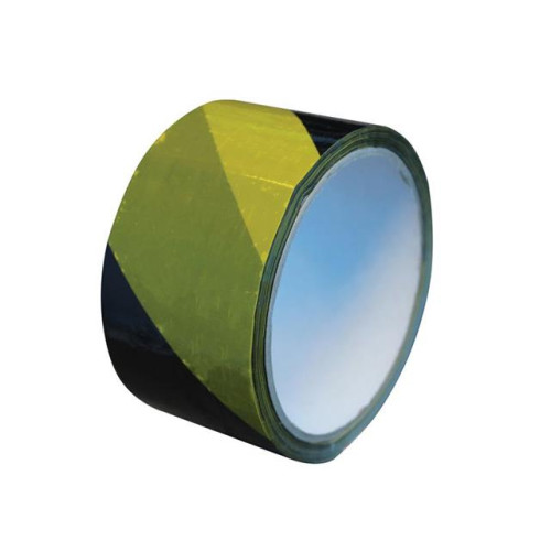 Faithfull Economy Self-Adhesive HazardÂ TapeÂ Black/Yellow 50mm x 33m