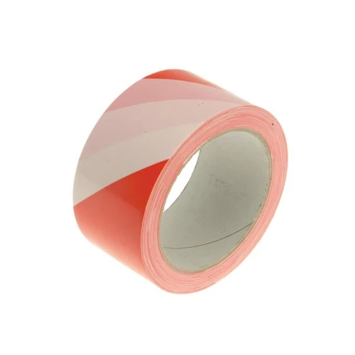Faithfull Hazard Warning Safety Tape 33m Red & White