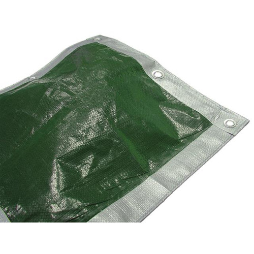 Faithfull Tarpaulin Green / Silver 3.6m x 2.7m (12ft x 9ft)