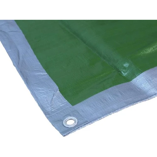 Faithfull Tarpaulin Green/Silver 5.4 x 3.6m (18 x 12ft) 80gsm