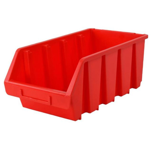 Faithfull Interlocking Storage Bin Size 4 Red 209 x 340 x 155mm