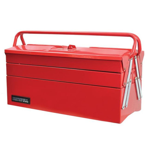 Faithfull Metal Cantilever Tool Box 40cm (17in) 5 Tray