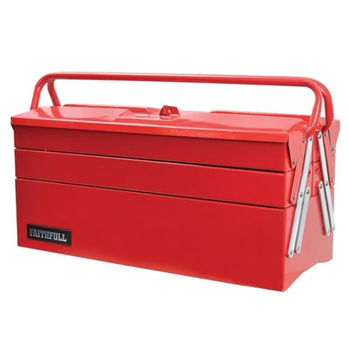 Faithfull Metal Cantilever Tool Box 40cm (17in) 5 Tray