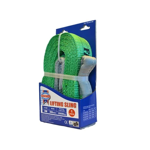 Faithfull Lifting Sling Green 2 Tonne 60mm x 3m