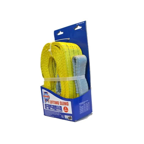 Faithfull Lifting Sling Yellow 3 Tonne 90mm x&Acirc;&nbsp;3m