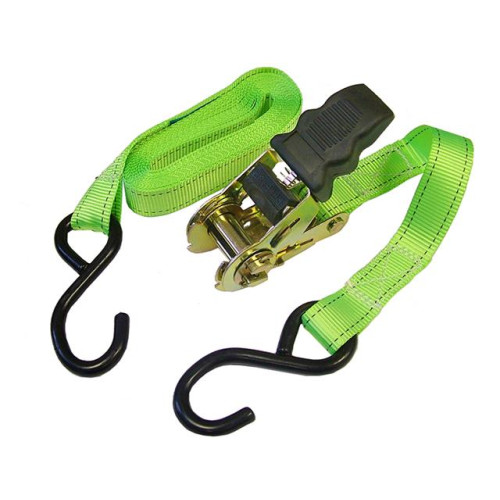 Faithfull Ratchet Tie Downs (2) 5M X 25mm Breaking Strain 818Kg