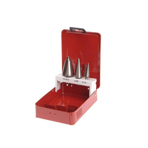 Faithfull HSS Taper Drill Bit Set 3 Piece Set