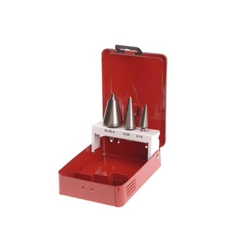 Faithfull HSS Taper Drill Bit Set 3 Piece Set