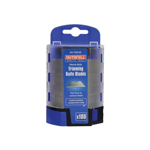 Faithfull Heavy-Duty Trimming Knife Blades (Box 100)