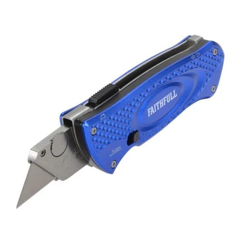 Faithfull Trimming Knife - Retractable Blade & Blade storage