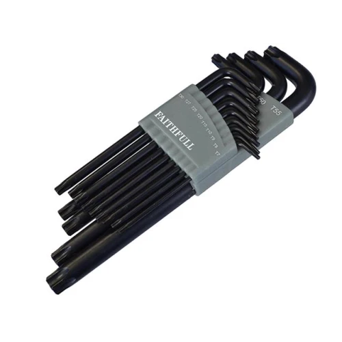 Faithfull Star Long Arm Key Set of 13 (T7-T55)