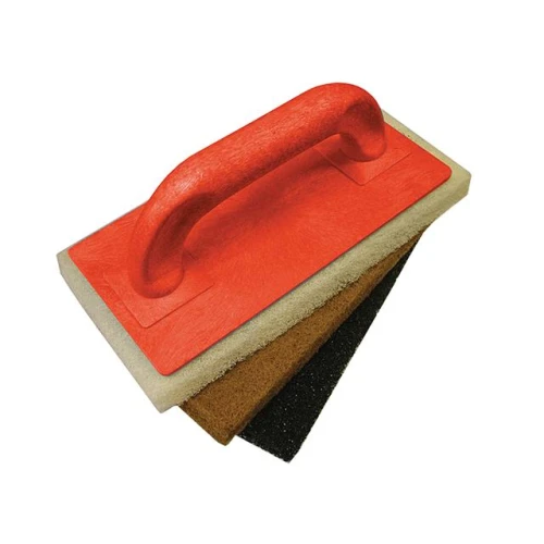 Faithfull Scouring Pad Holder + Fine Medium & Coarse Pads