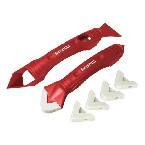 Faithfull Silicone Scraper Kit Two Piece