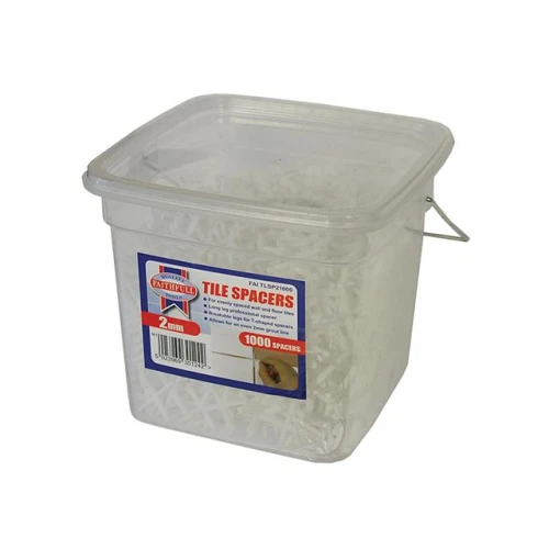 Faithfull Tile Spacer Long Leg 2mm Tub of 1000