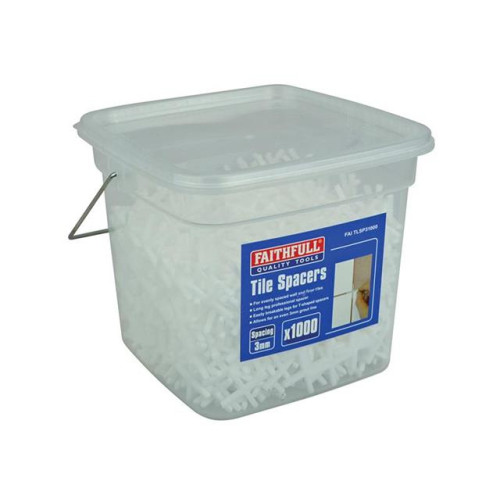 Faithfull Tile Spacer Long Leg 3mm Tub of 1000