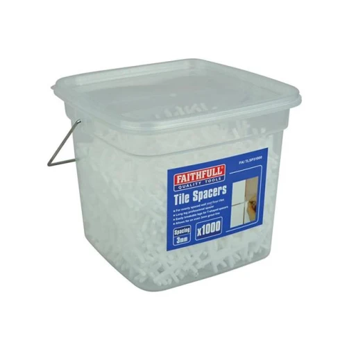 Faithfull Tile Spacer Long Leg 3mm Tub of 1000
