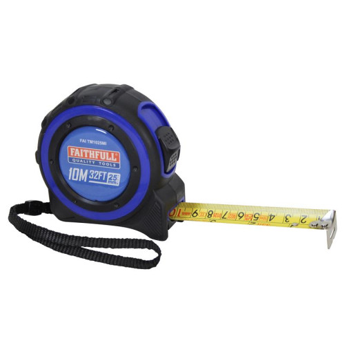 Faithfull Trade Tape Measure 10m/33ft (Width 25mm)
