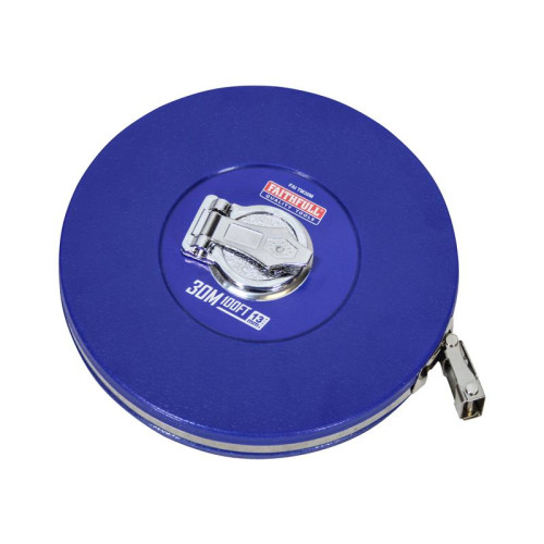 Faithfull Rounded Long Tape 30m/100ft (Width 13mm)