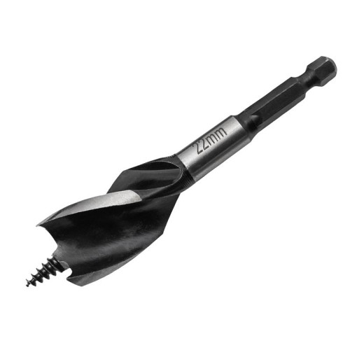 Faithfull Tri-Point Speed Auger Bit 22mm Stubby