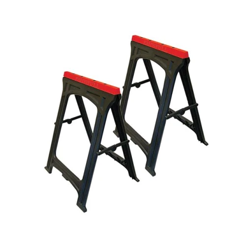 Faithfull Plastic Trestles (Set 2) Height 82cm x Length 57cm