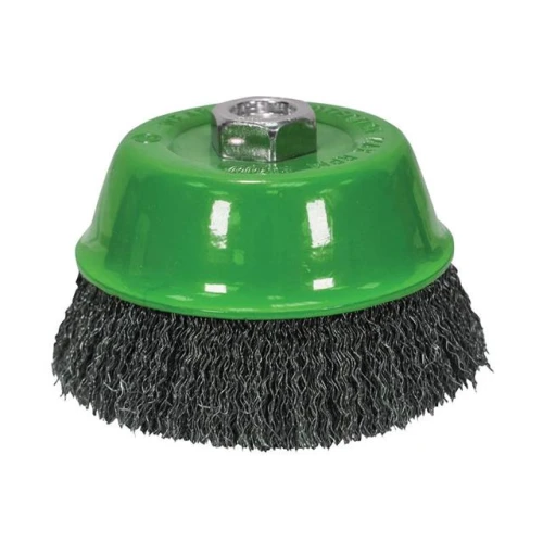 Faithfull Wire Cup Brush 100 x M14 x 2 Stainless Steel 0.30mm