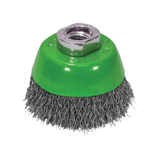 Faithfull Wire Cup Brush 75 x M14 x 2 Stainless Steel 0.30mm